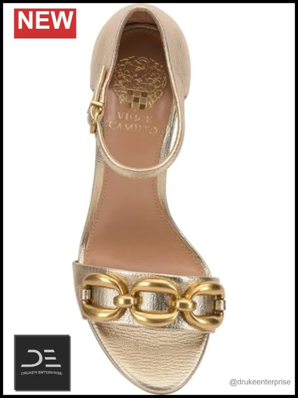 Vince Camuto Aurelia Leather Block Heel Sandals